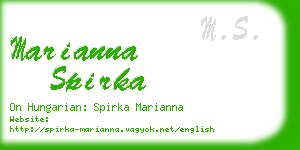 marianna spirka business card